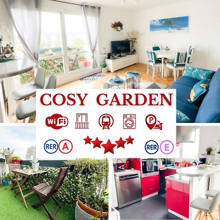 - Le Cosy Garden - Proche Rer A Et E - Paris Disney - Parking Et Wifi Gratuit ! Family Special Offer Champigny-sur-Marne Eksteriør billede