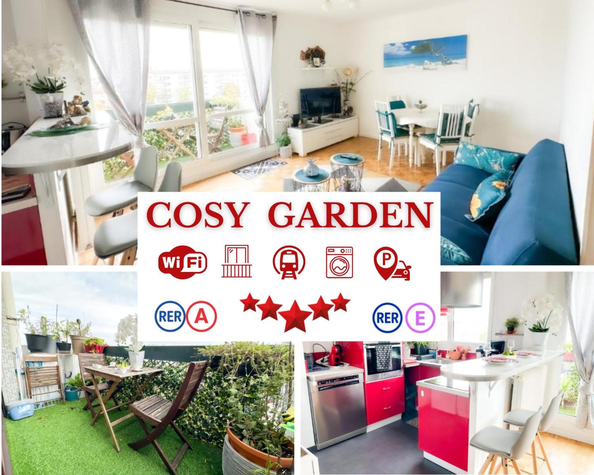 - Le Cosy Garden - Proche Rer A Et E - Paris Disney - Parking Et Wifi Gratuit ! Family Special Offer Champigny-sur-Marne Eksteriør billede